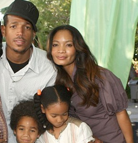 Marlon Wayans and long-time girlfriend Angelica Zachary with their two children, however, they call themselves as husband and wife